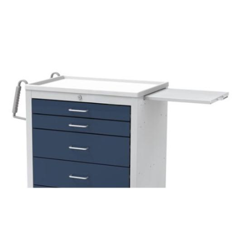 Steel Junior Medium Bedside Slim Treatment Cart w/ 5 Drawers & Electronic Lock - Image 3