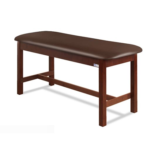 Wood H-Brace Frame Treatment Table w/Flat Top 24in/27in/30in/38in W - Image 2