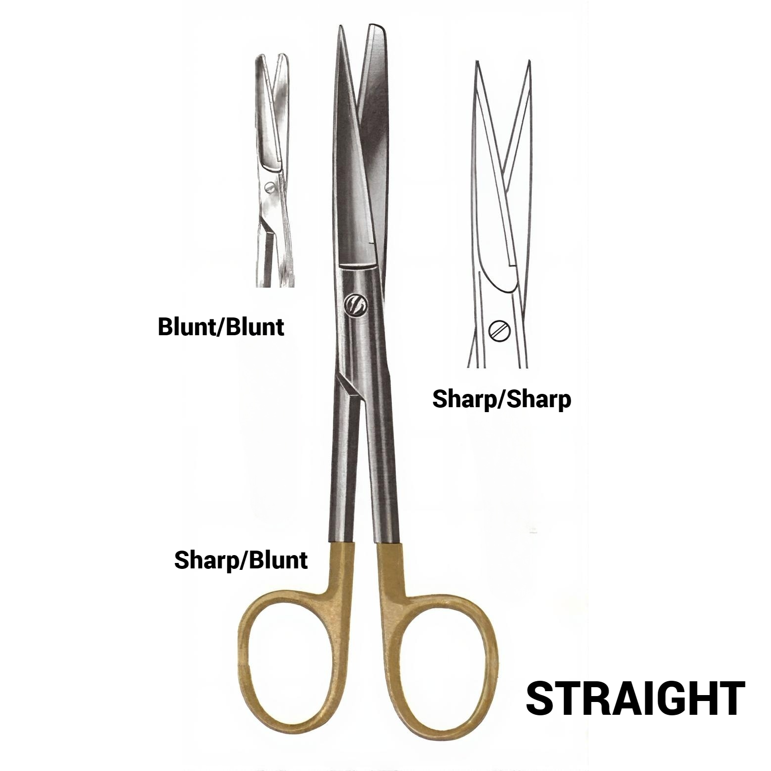 5.5in Operating Scissors, Straight, Sharp/Blunt