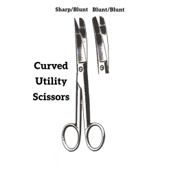 Curved Utility Scissors Blunt/Blunt 6-1/2in