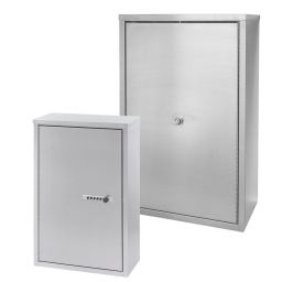 Stainless Steel Double Door Narcotic Cabinet 15in H