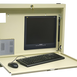 Compact Steel Wall Mounted Computer Desk