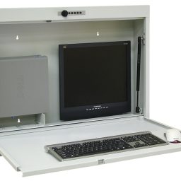 Heavy-Gauge Steel Wall Desk Computer Workstation