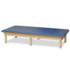 Upholstered Mat Platform 18in High, Natural Hardwood
