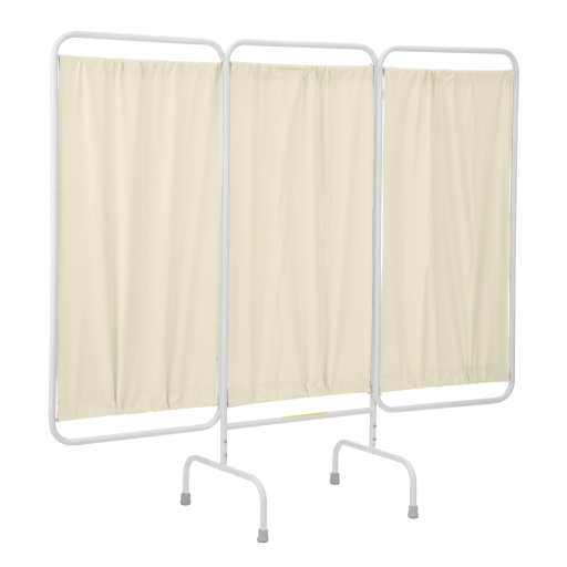Vinyl Stationary Antimicrobial 3 Panel Privacy Curtain Screen - Image 12