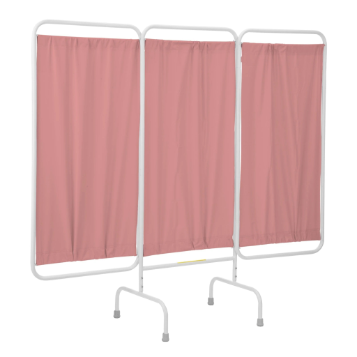 Vinyl Stationary Antimicrobial 3 Panel Privacy Curtain Screen - Image 8