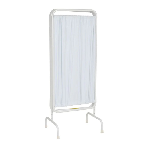 Vinyl Stationary Antimicrobial 3 Panel Privacy Curtain Screen - Image 3