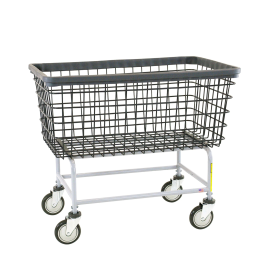 Mega Capacity Wire Laundry Cart 6 Bushel