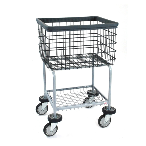 Deluxe Elevated Laundry Cart w/ Anti-Rust Coating 3.5 Bushels