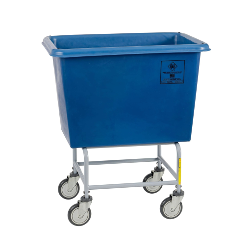 Elevated Poly Laundry Basket Truck Cart 6-8 Bushel Sizes - Image 5