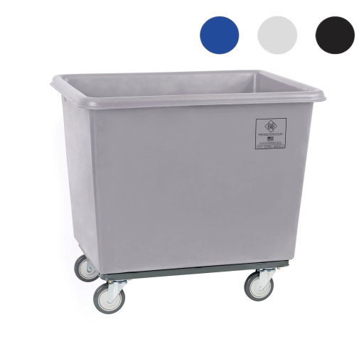 Heavy Duty Poly Truck Rolling Linen Cart Poly Linen Cart 6-20 Bushel Sizes