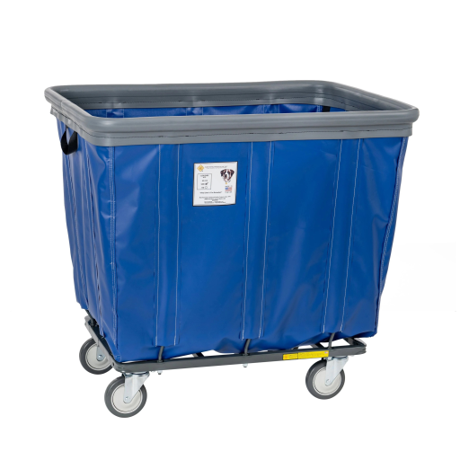 Soft Fully Sewn Vinyl Bumper Truck Rolling Laundry Basket 6-20 Bushel Sizes - Image 5