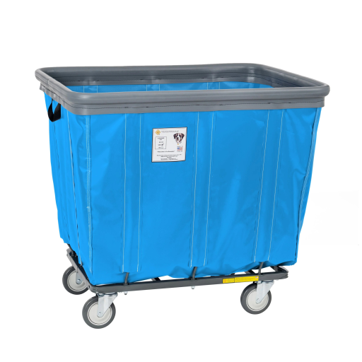 Soft Fully Sewn Vinyl Bumper Truck Rolling Laundry Basket 6-20 Bushel Sizes - Image 9
