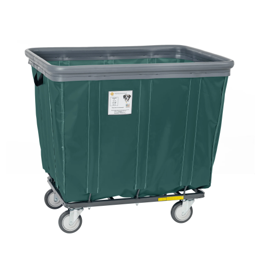 Soft Fully Sewn Vinyl Bumper Truck Rolling Laundry Basket 6-20 Bushel Sizes - Image 8