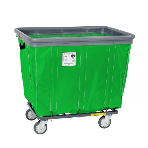 Soft Fully Sewn Vinyl Bumper Truck Rolling Laundry Basket 6-20 Bushel Sizes - Image 10