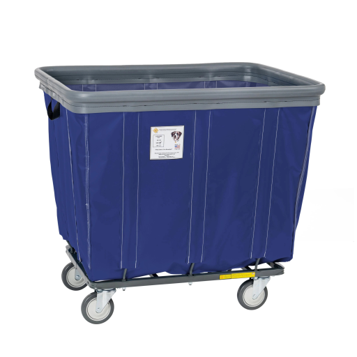 Soft Fully Sewn Vinyl Bumper Truck Rolling Laundry Basket 6-20 Bushel Sizes - Image 7