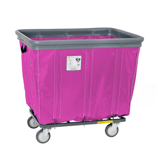 Soft Fully Sewn Vinyl Bumper Truck Rolling Laundry Basket 6-20 Bushel Sizes - Image 13