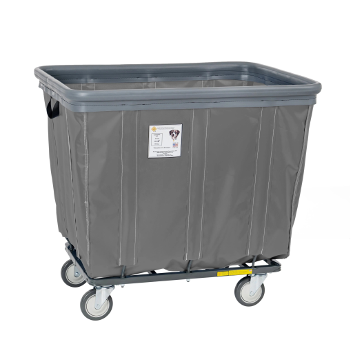 Soft Fully Sewn Vinyl Bumper Truck Rolling Laundry Basket 6-20 Bushel Sizes - Image 18
