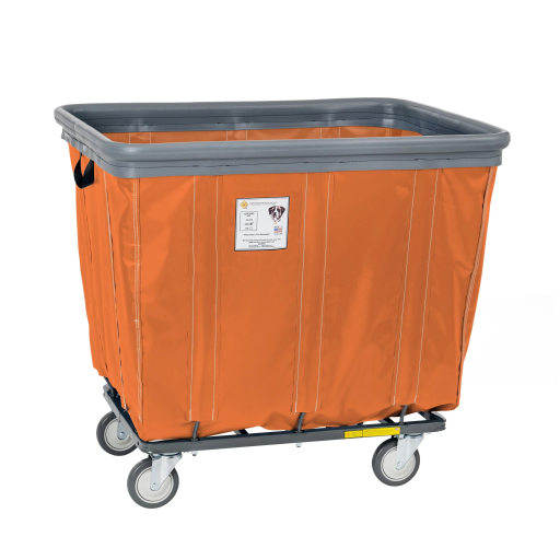 Soft Fully Sewn Vinyl Bumper Truck Rolling Laundry Basket 6-20 Bushel Sizes - Image 14
