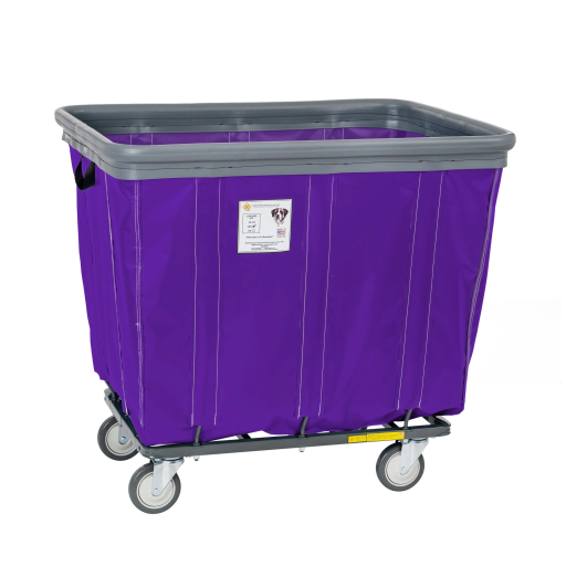 Soft Fully Sewn Vinyl Bumper Truck Rolling Laundry Basket 6-20 Bushel Sizes - Image 16