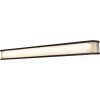 Banded Faux Metal Accent LED Overbed Light Fixture w/4 Way Pull Switch 38"/50"