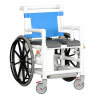 Shower Wheelchair w/ Soft Seat 300 lb. Capacity