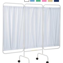Vinyl Mobile 3 Panel Privacy Curtain Screen