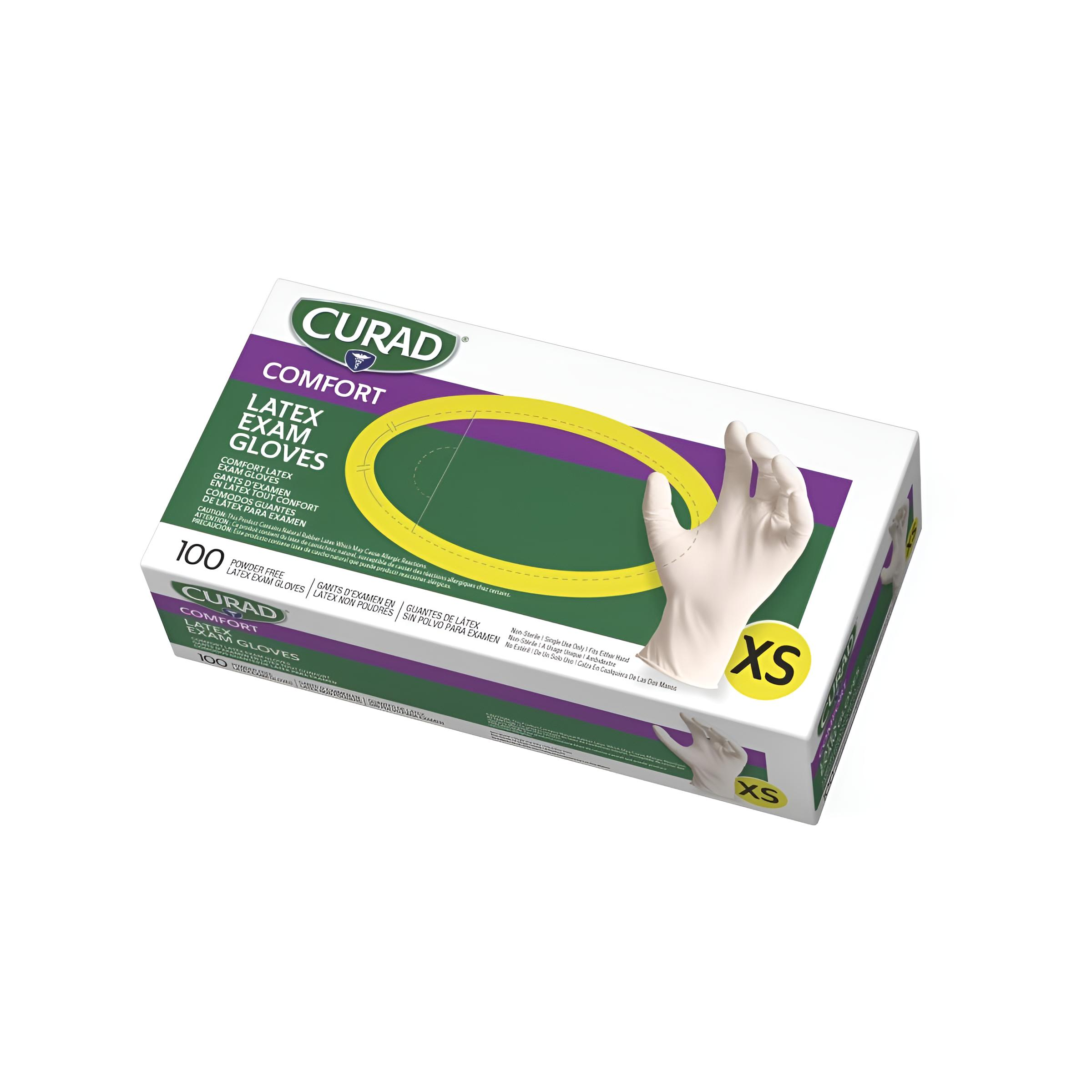Powder Free Latex Exam Gloves XS-XL 100/cs - Image 2