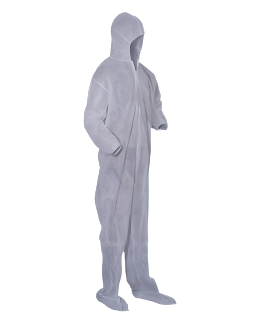 100% Polypropylene Basic Protection Coveralls White 25/Case