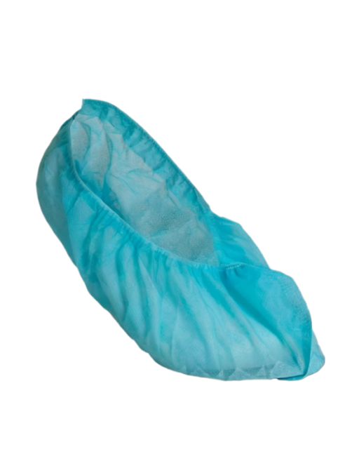 Disposable Polypropylene Shoe Cover with Skid Resistant Bottom Blue 300/pc case