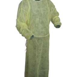 Polypropylene Basic Protection Isolation Gown Yellow 50/pc Case