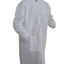 Snap Front Lab Coat Frock w/ 3 Pockets White 30/pc Case