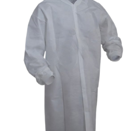 Snap Front Lab Coat Frock w/o Pockets White 30/pc Case