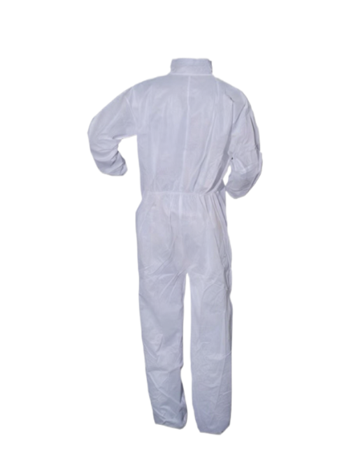 Performance High Filtration Fabric Collared Coverall White 25/Case - Image 2