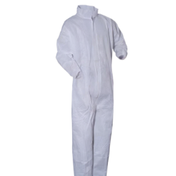 Performance High Filtration Fabric Collared Coverall White 25/Case