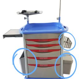 3pc Replacement Storage Bins for 500CR Lite Emergency Crash Cart