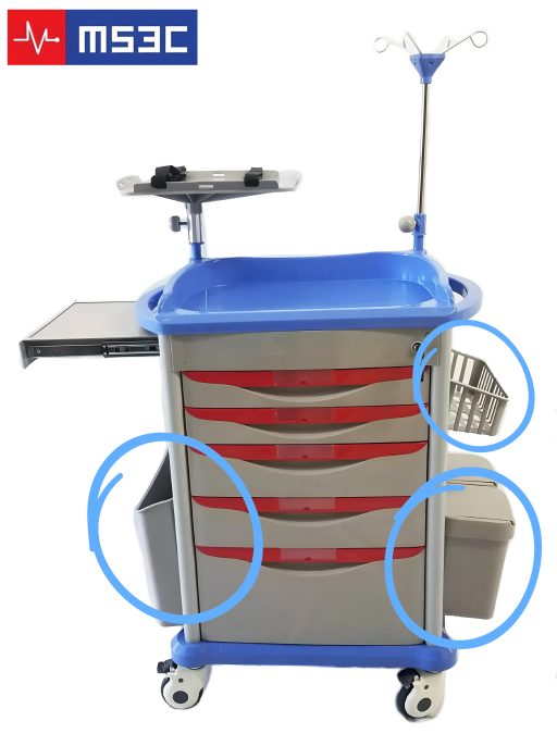 3pc Replacement Storage Bins for 500CR Lite Emergency Crash Cart