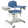 Power Blood Drawing Chair w/Padded Flip Arm & Drawer