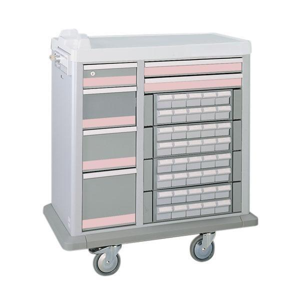 Full Size 40 (3") Bin Medication Cart w/ 6 Drawers & Best Key Lock - Image 2