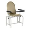 Padded Blood Drawing Chair w Flip-Up Arm Rest