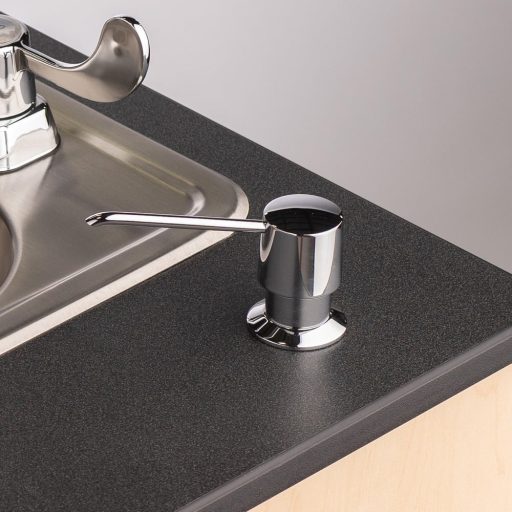 Portable Stainless Steel Single Sink Basin w/Laminate Countertop & Cabinet - Image 4