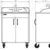 Child Height Portable ABS Countertop, Splashguard & Single Sink Basin w/Laminate Cabinet - Image 7