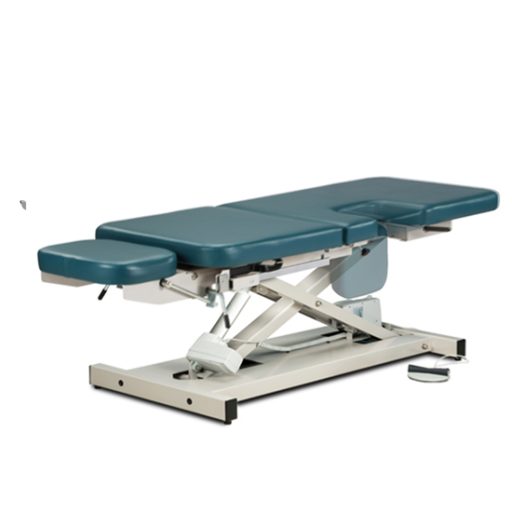 Open Base Power Imaging Table w/Stirrups, Adjustable Backrest & 3 Section Top - Image 2