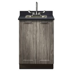 Designer 24in Base Cabinet w/ 2 Doors, Postform Top & Adjustable Shelf
