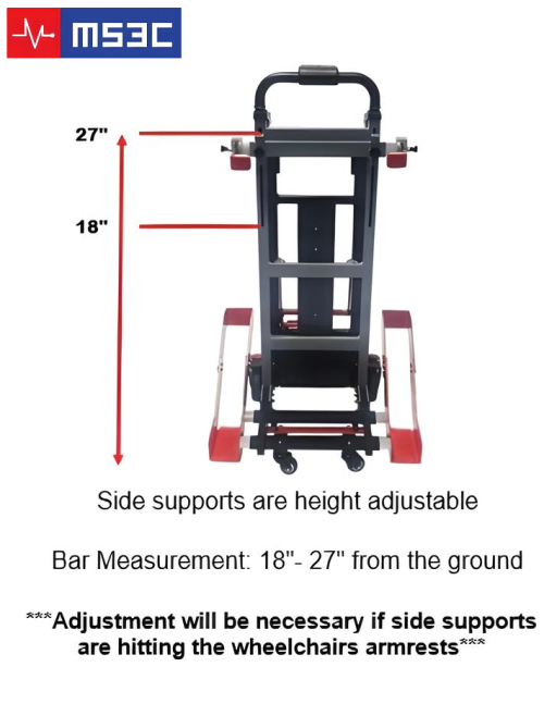 Battery Operated Climbing Trolley for Wheelchairs 400lb Capacity - Image 7