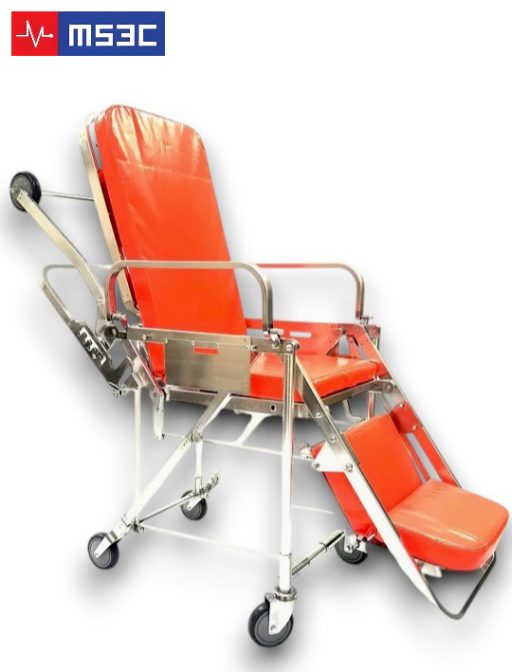 Lightweight Folding EMS Ambulance Stretcher Chair 350lb Capacity - Image 7