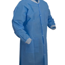 Snap Front Lab Coat Frock w/ 3 Pockets Blue 30/pc Case