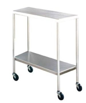 30in Instrument Table with Bottom Shelf