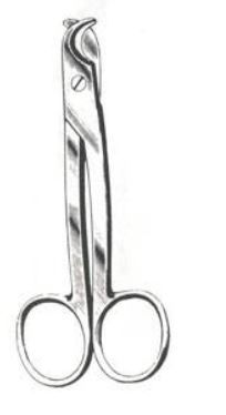 Footware Scissors 4.5in White Toe Nail Scissors