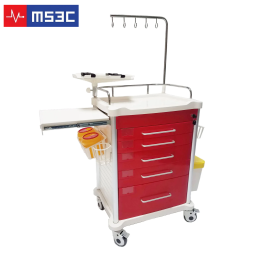 5 Drawer Lightweight Crash Cart w/ Accessory Package